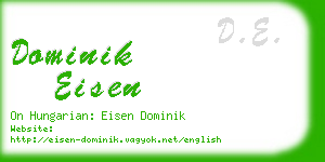 dominik eisen business card